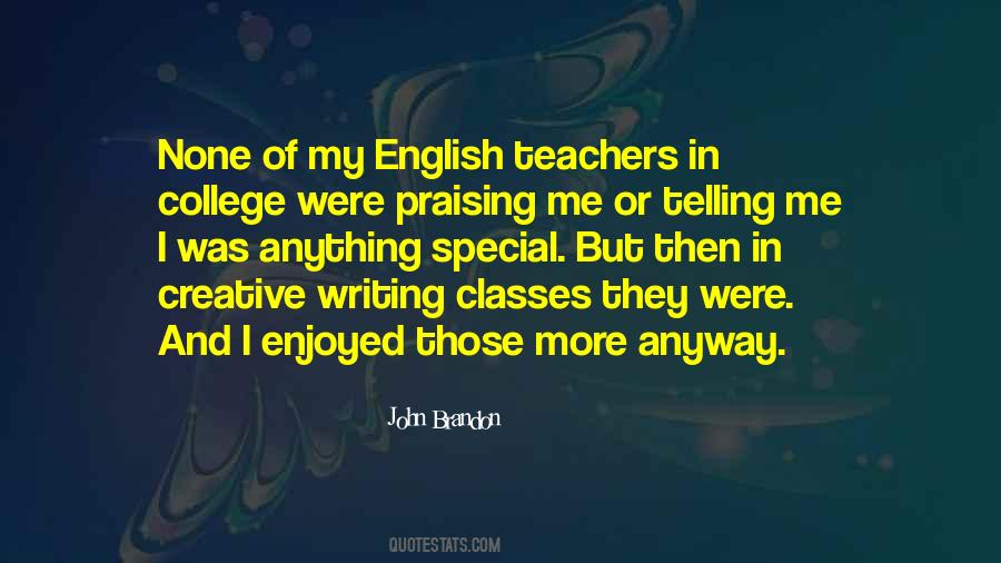 My English Teacher Quotes #105453