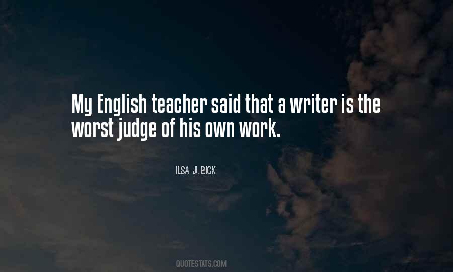 My English Teacher Quotes #1868044