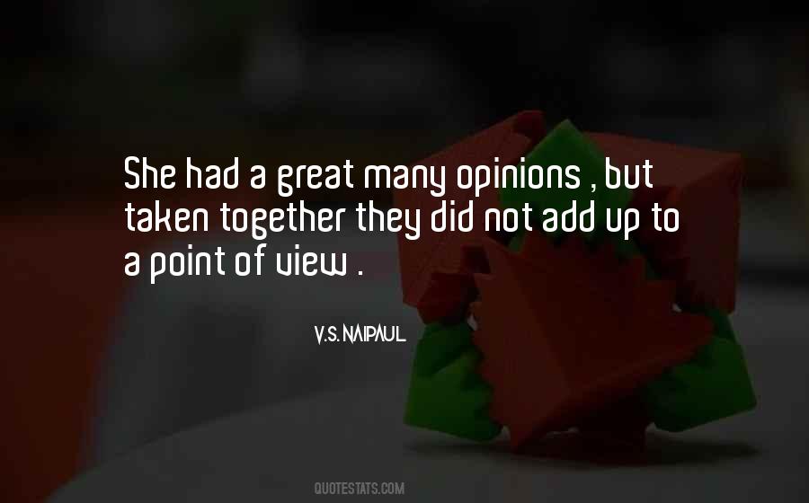 Quotes About A Point Of View #235349