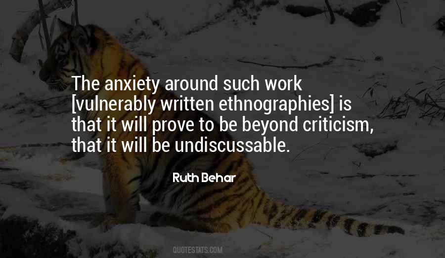 Work Anxiety Quotes #20239