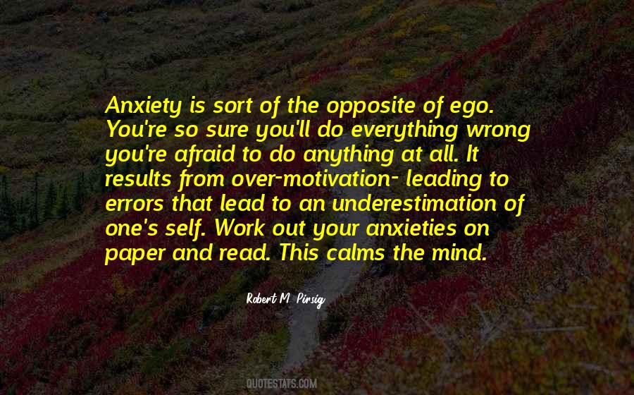 Work Anxiety Quotes #555512