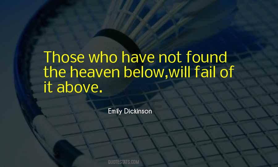 Heaven Above Quotes #1047542