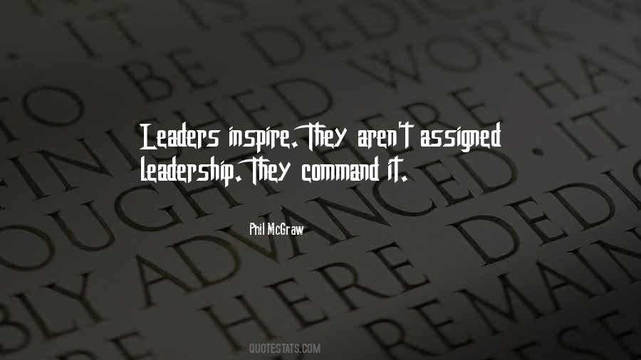 Leadership Inspire Quotes #1416601