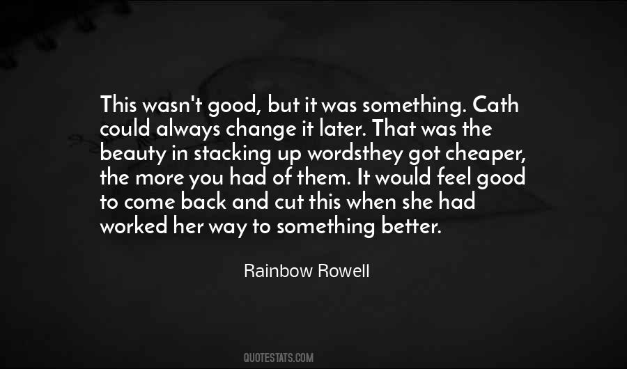 Feel The Change Quotes #675843