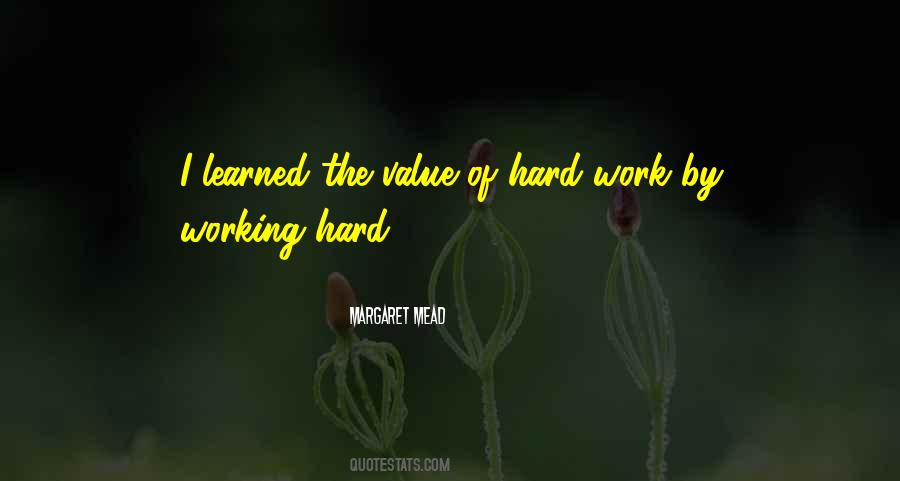 Work Value Quotes #73637