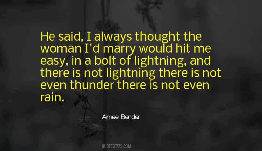 Lightning Thunder Quotes #104303