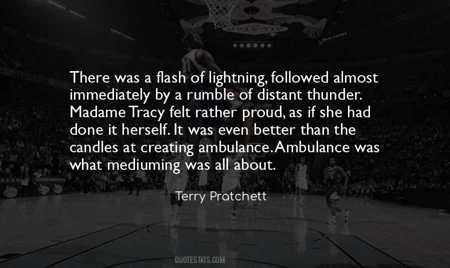 Lightning Thunder Quotes #1119592