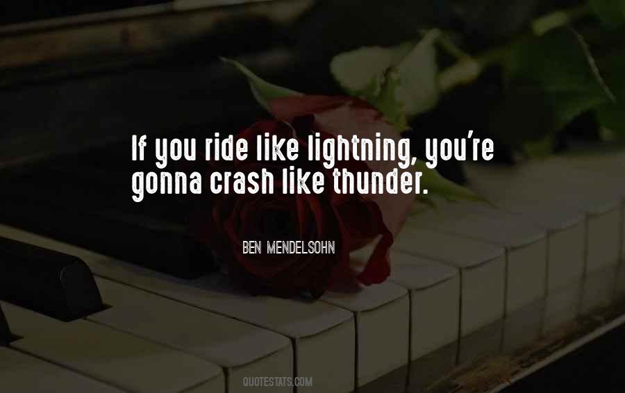 Lightning Thunder Quotes #1134544