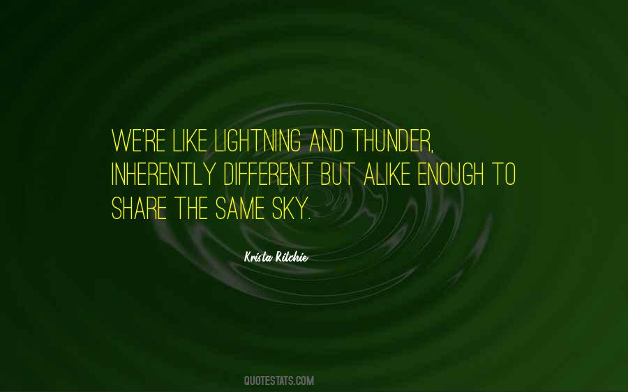 Lightning Thunder Quotes #1325607