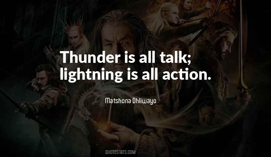 Lightning Thunder Quotes #1349102
