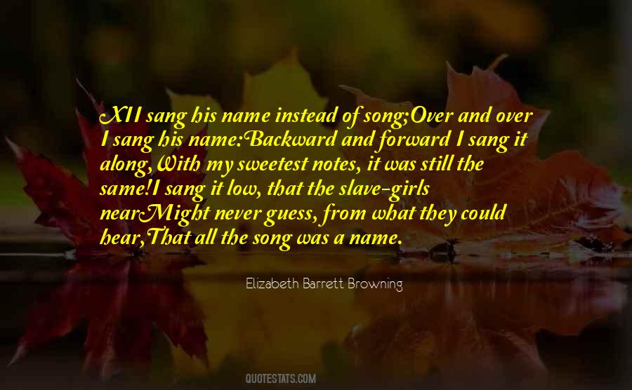 Song Name Quotes #1022099