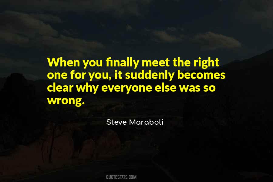 Everyone Else Is Wrong Quotes #402702