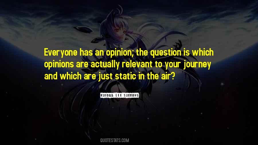 Everyone Has Opinions Quotes #376555