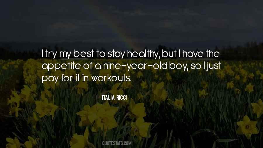 Healthy Workout Quotes #1444268