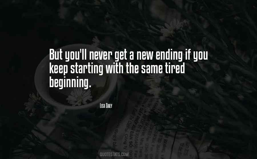 Starting From The Beginning Quotes #1434193