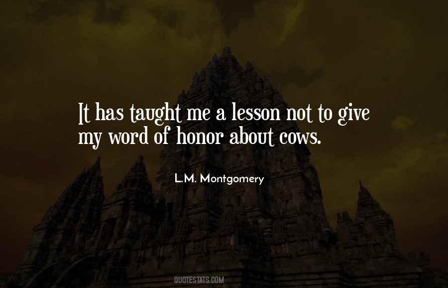 Taught A Lesson Quotes #1689307