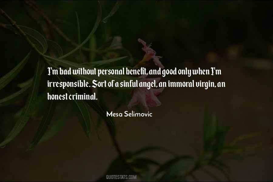 Bad Angel Quotes #263093