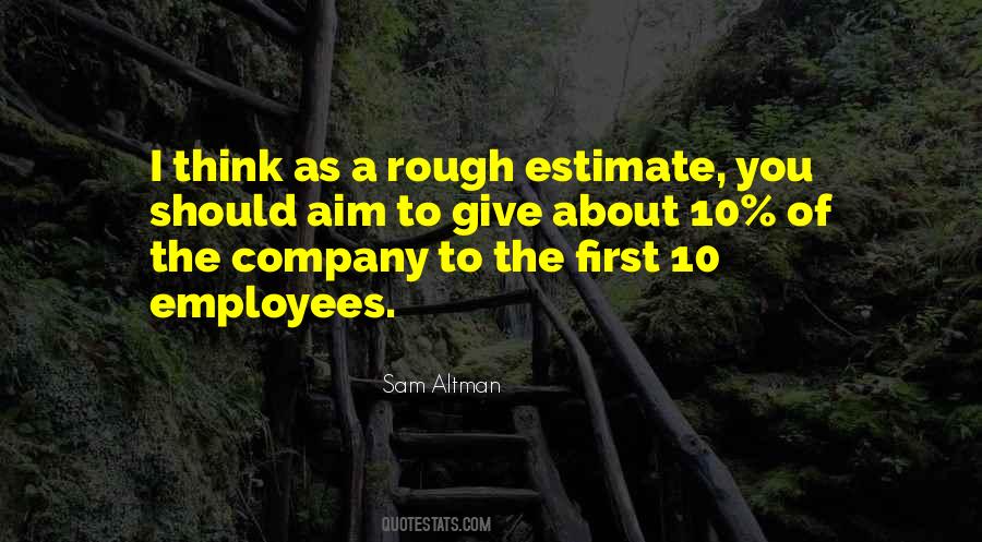 First Company Quotes #1021856