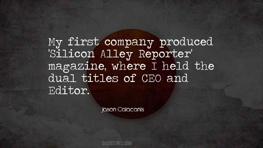 First Company Quotes #1053567