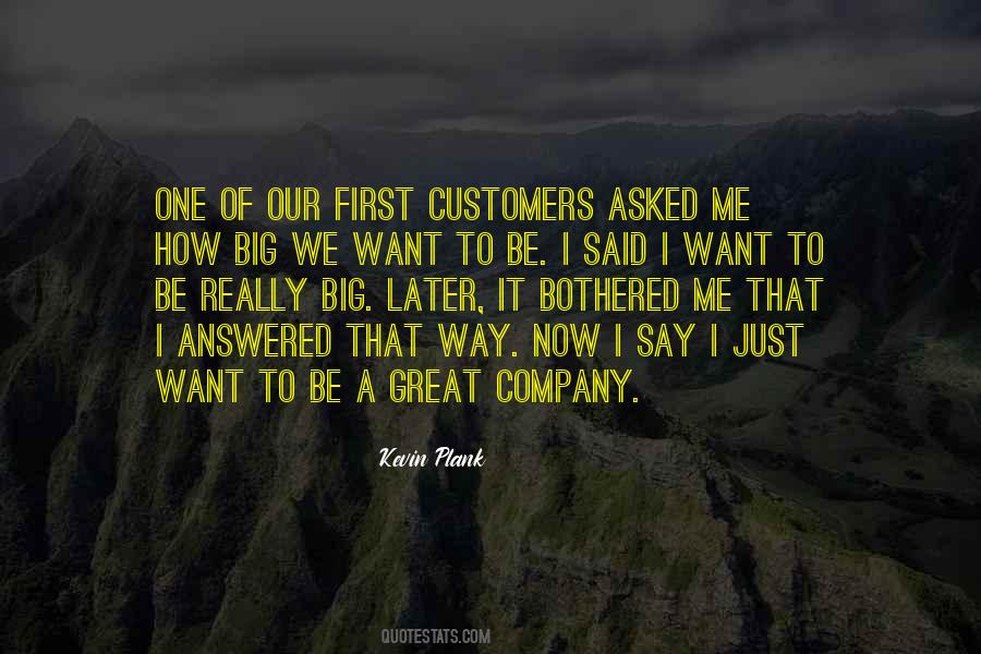 First Company Quotes #1605880