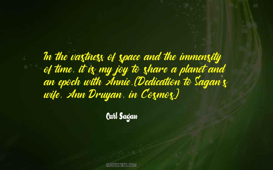 Sagan Cosmos Quotes #404859