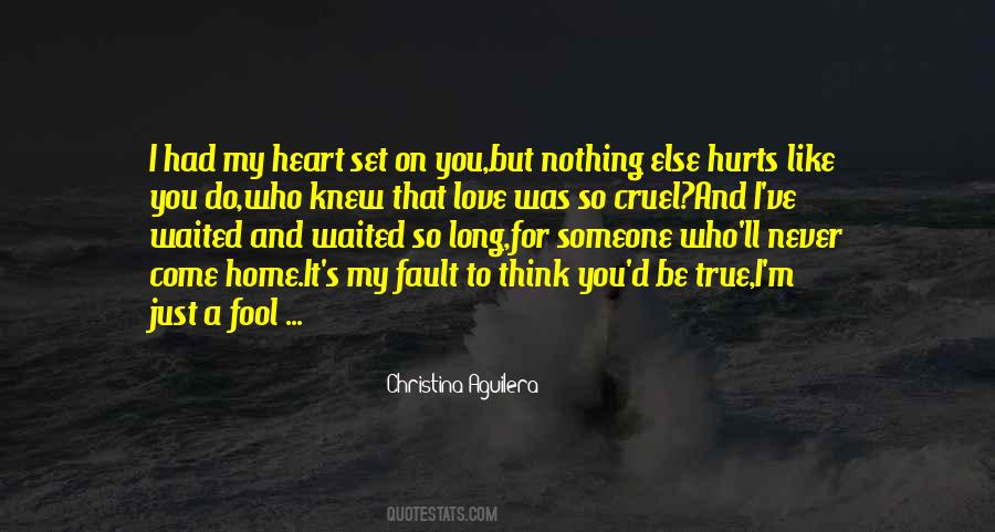 Fault Love Quotes #1552347