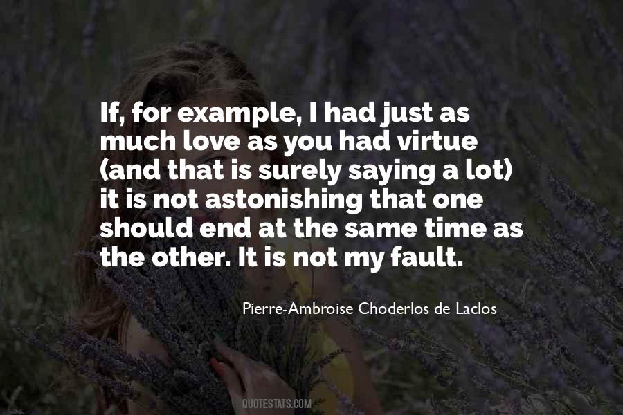 Fault Love Quotes #972630