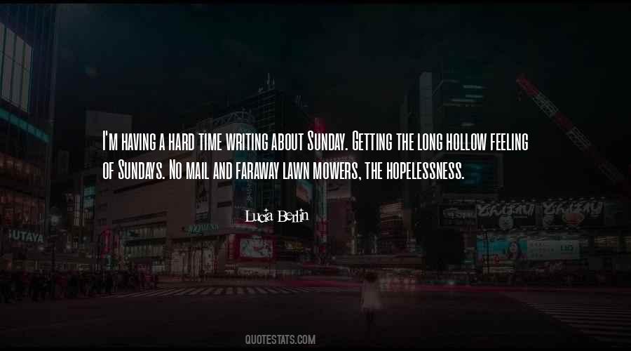 Sunday Feeling Quotes #1527980