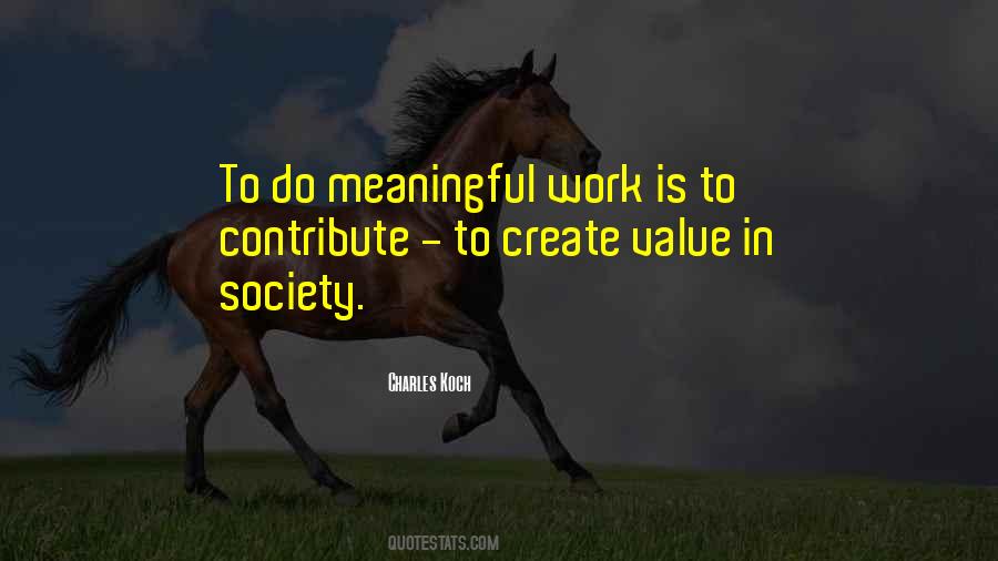 Value Work Quotes #1180822