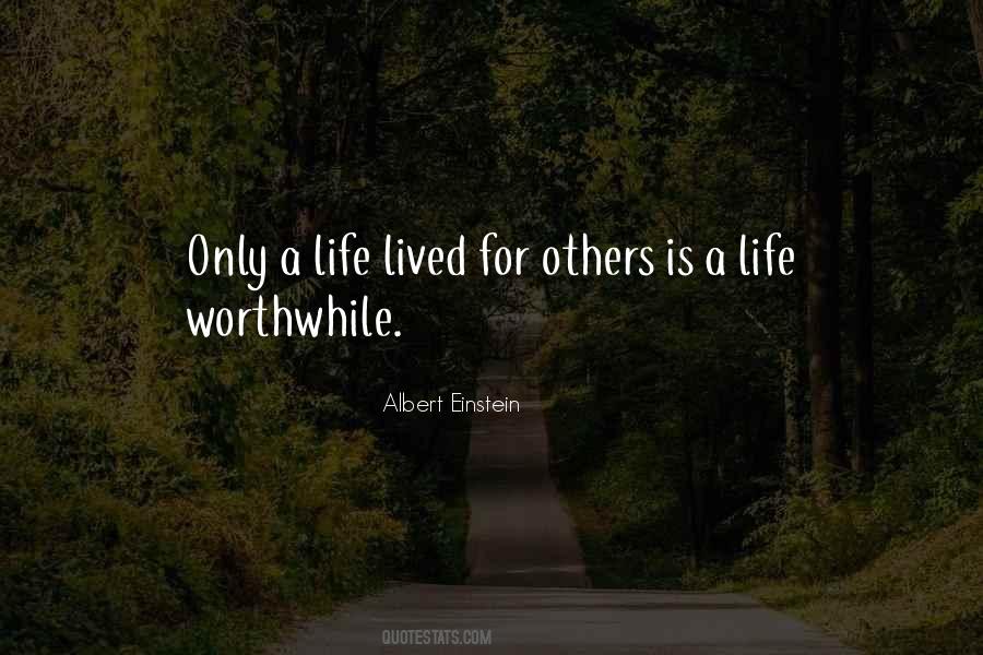A Life Lived For Others Quotes #1547908