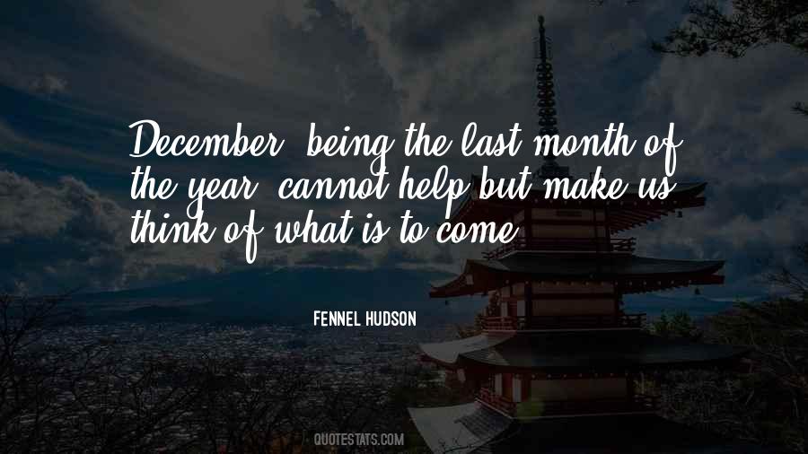 Quotes About The Last Month Of The Year #288670