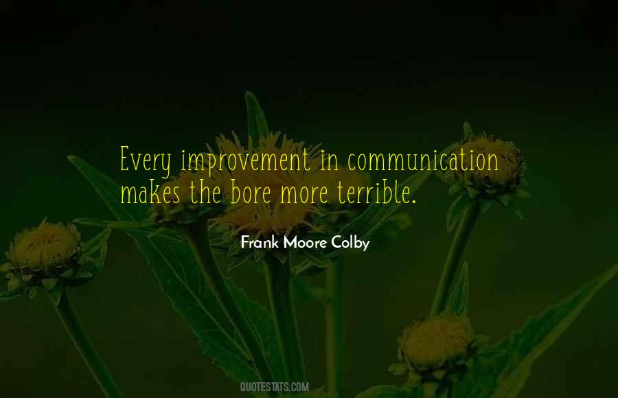 Improvement In Communication Quotes #368413