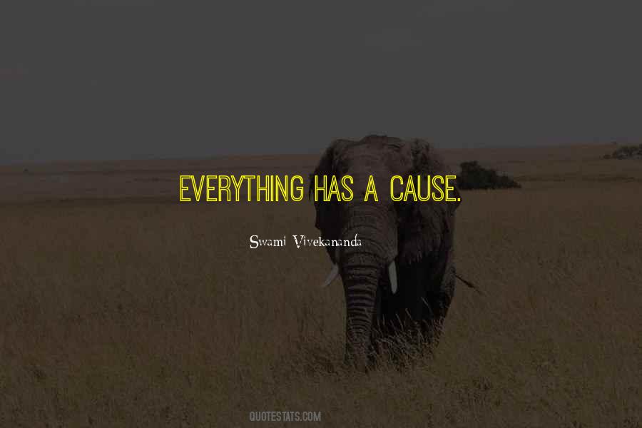 Everything Has A Cause Quotes #1252189