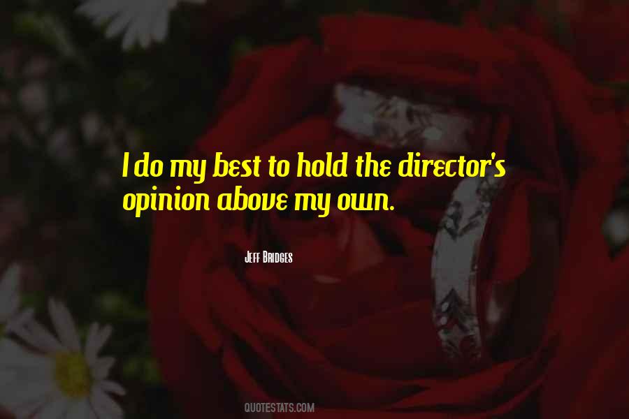 Best Director Quotes #1132830