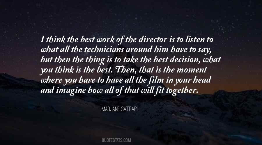 Best Director Quotes #541405