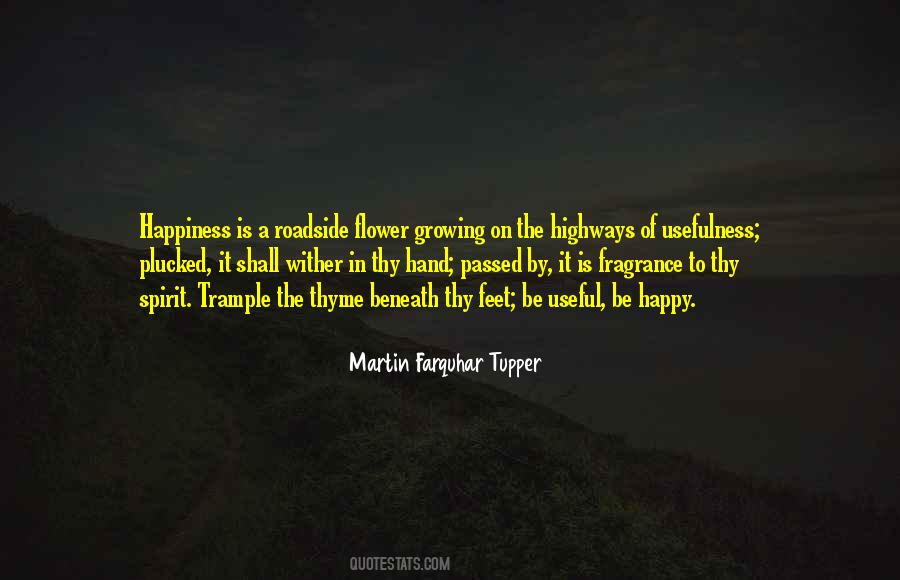 Happiness Flower Quotes #30197