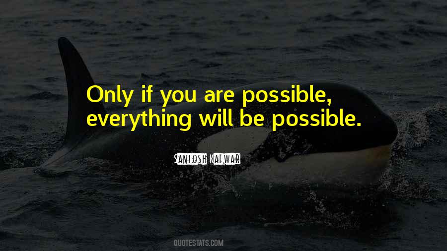 Everything Is Possible Nothing Is Impossible Quotes #1538955
