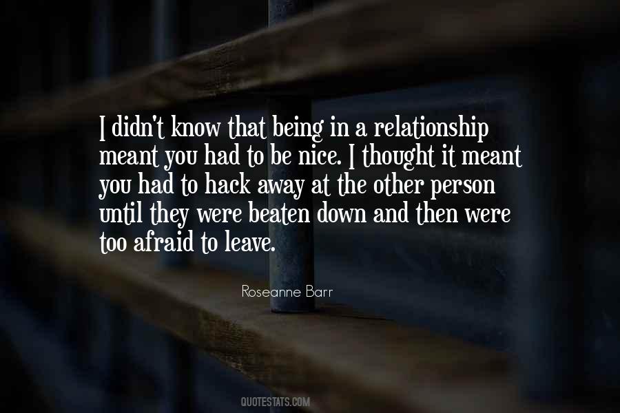 Leave A Relationship Quotes #1353668
