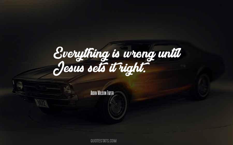 Everything Is Wrong Quotes #436560