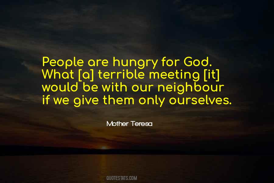 Quotes About Hungry People #383966