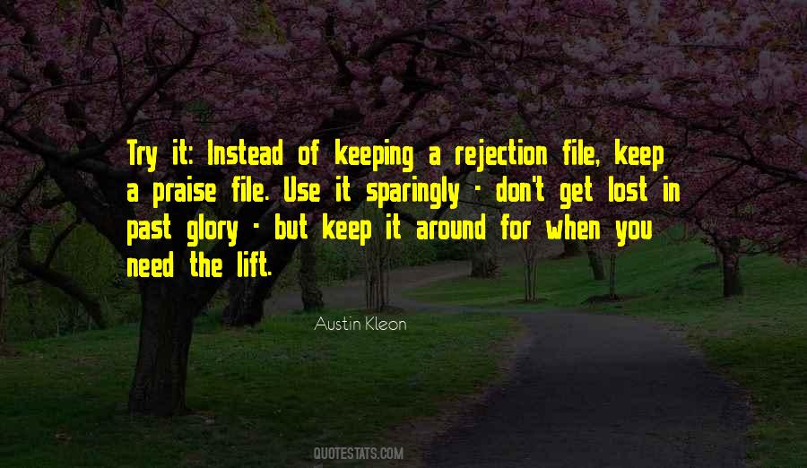 Past Glory Quotes #217905