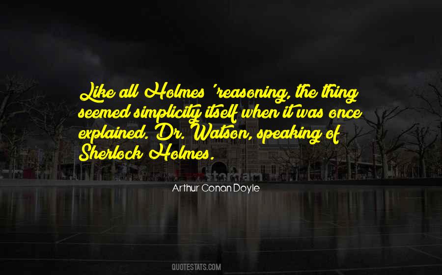 Watson Sherlock Holmes Quotes #1349162