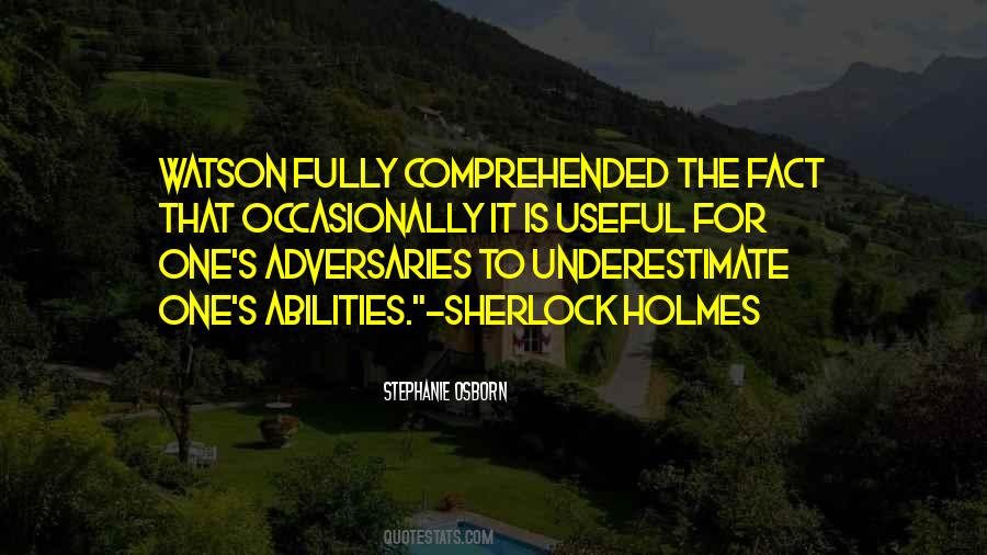 Watson Sherlock Holmes Quotes #1651546