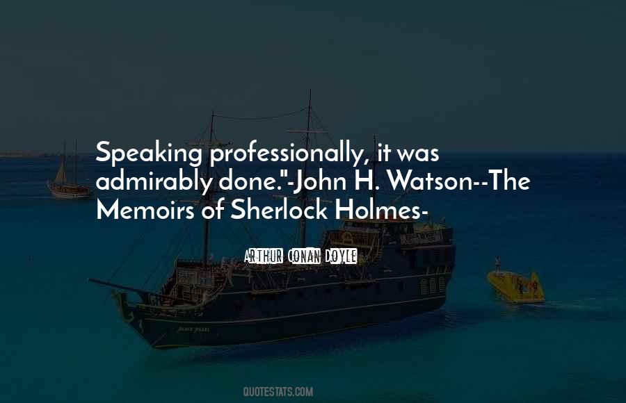 Watson Sherlock Holmes Quotes #978647