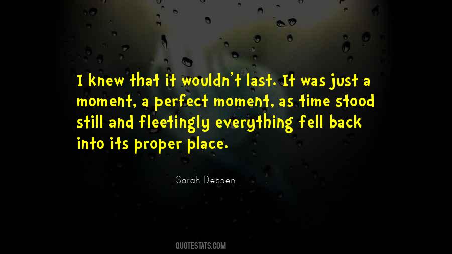 Everything Was Perfect Quotes #105769