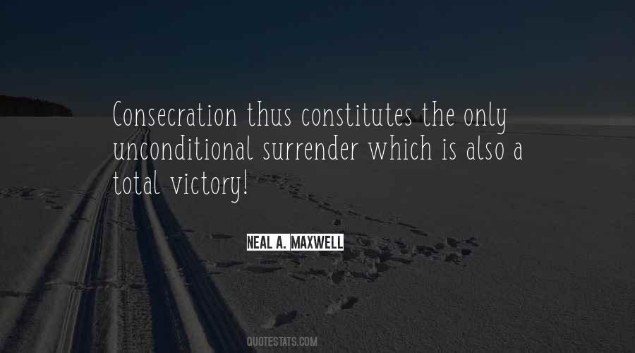 Unconditional Surrender Quotes #1304004