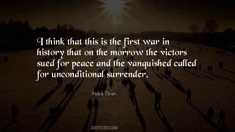 Unconditional Surrender Quotes #406128