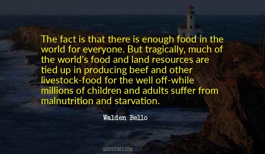 Quotes About Hunger Poverty #1176291