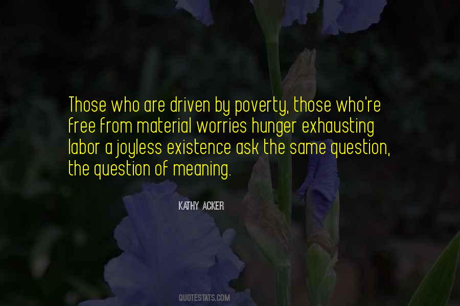 Quotes About Hunger Poverty #1391201