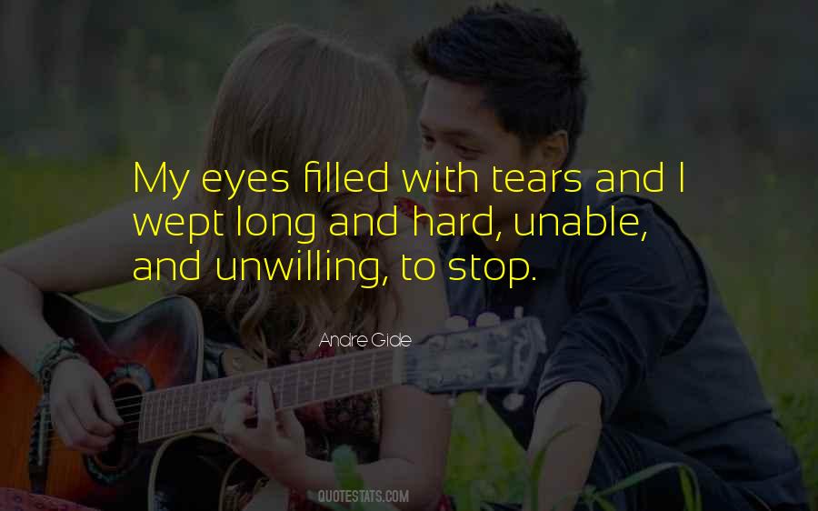 Eyes Filled With Tears Quotes #1231636